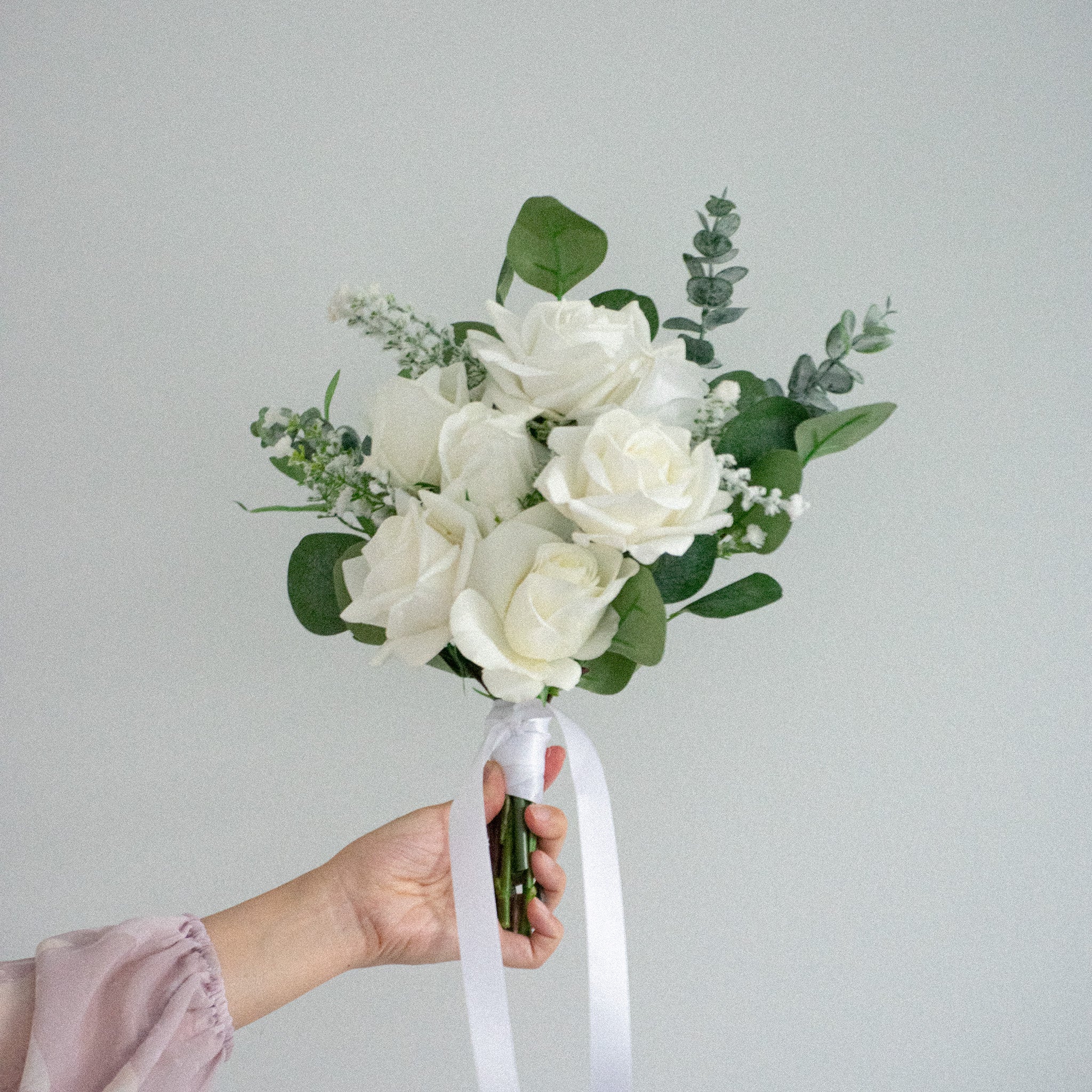 White Bridesmaid Bouquet - Clearance for sale