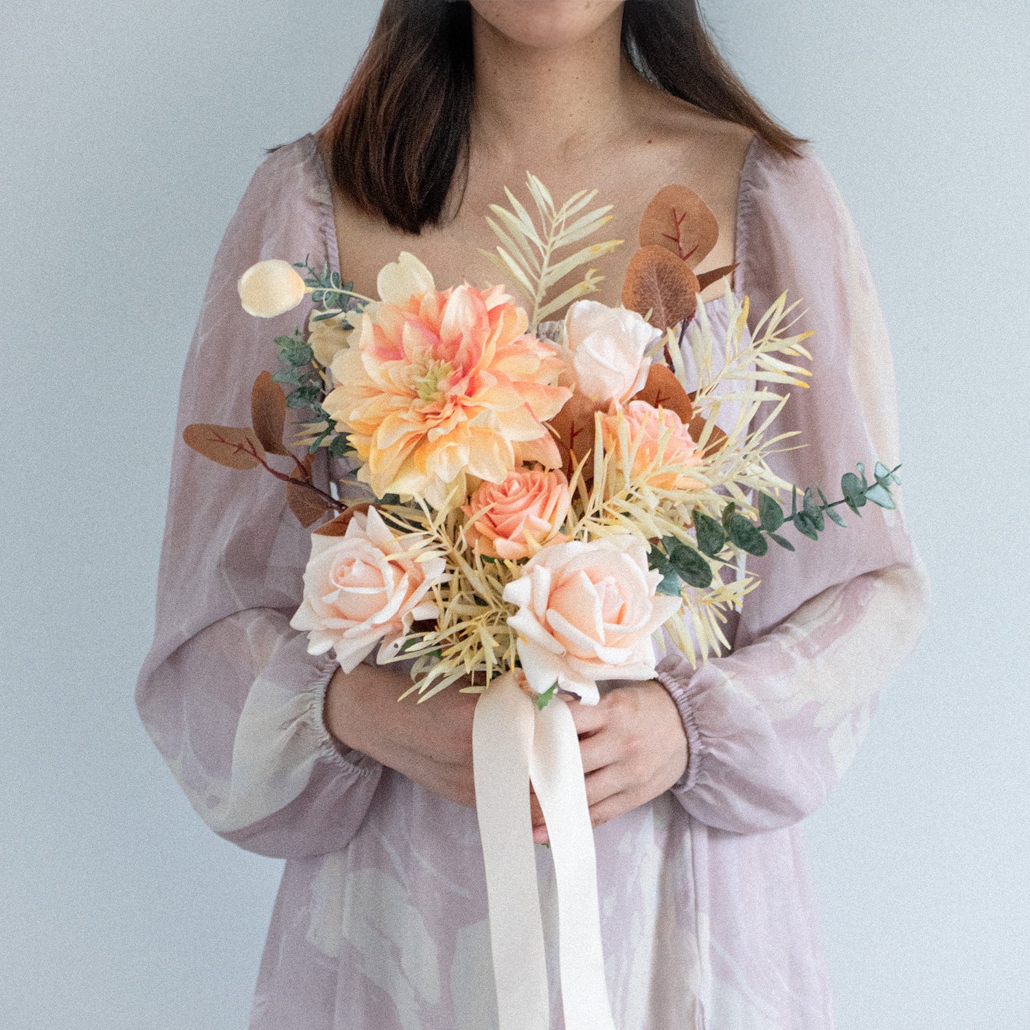 Rosy Sunset Bridesmaid Bouquet