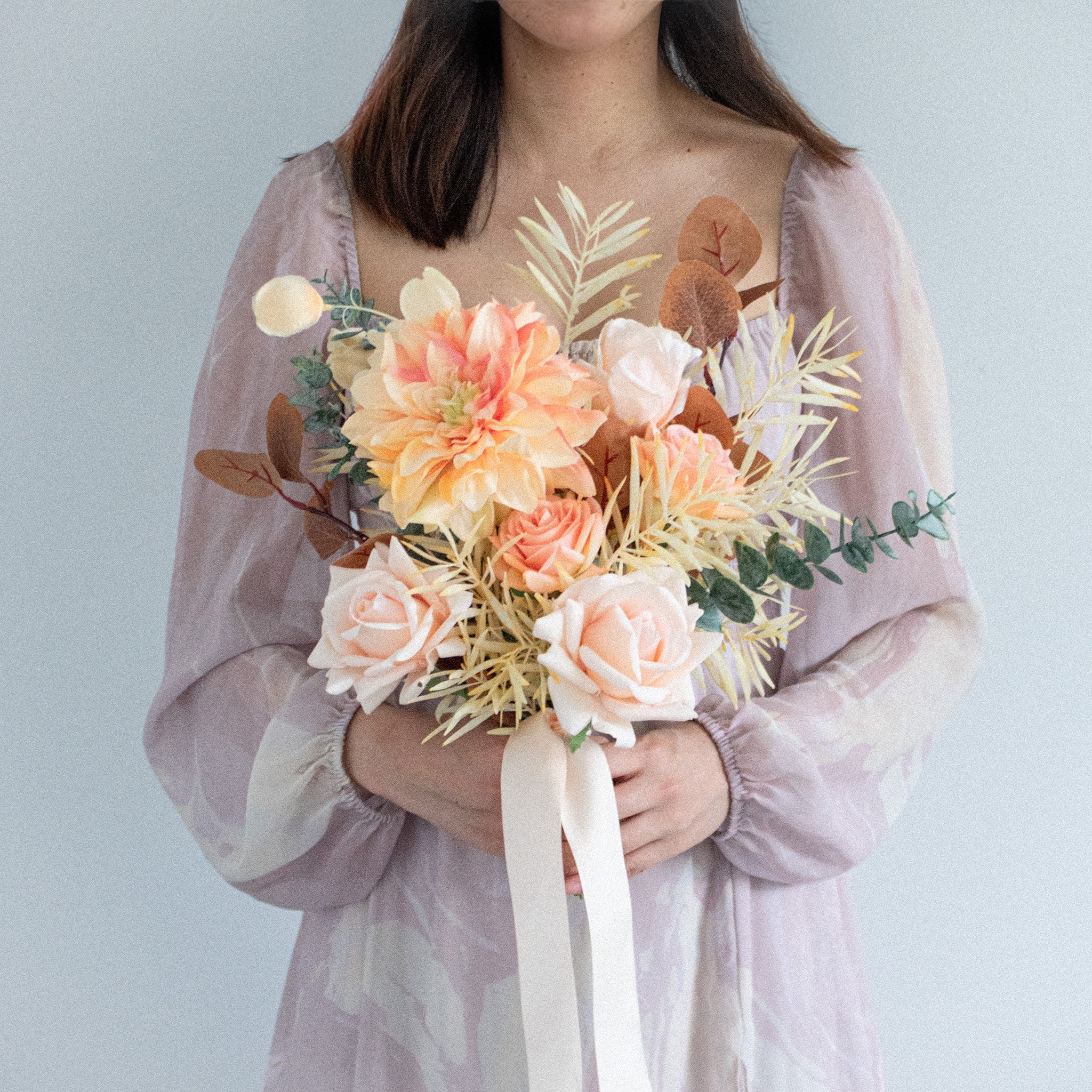 Rosy Sunset Bridesmaid Bouquet