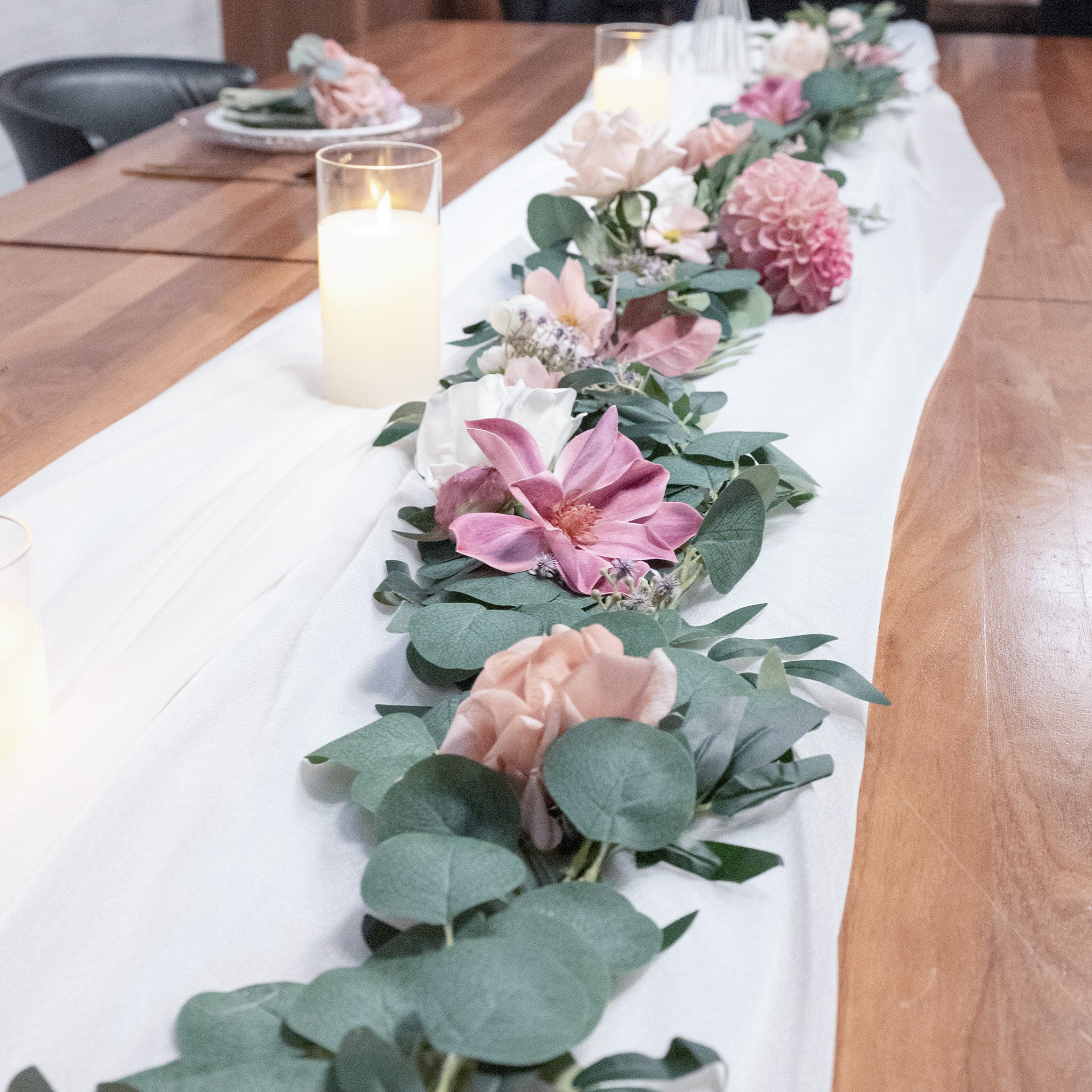 Plum Bliss Sweetheart Table Garland - Clearance For Sale