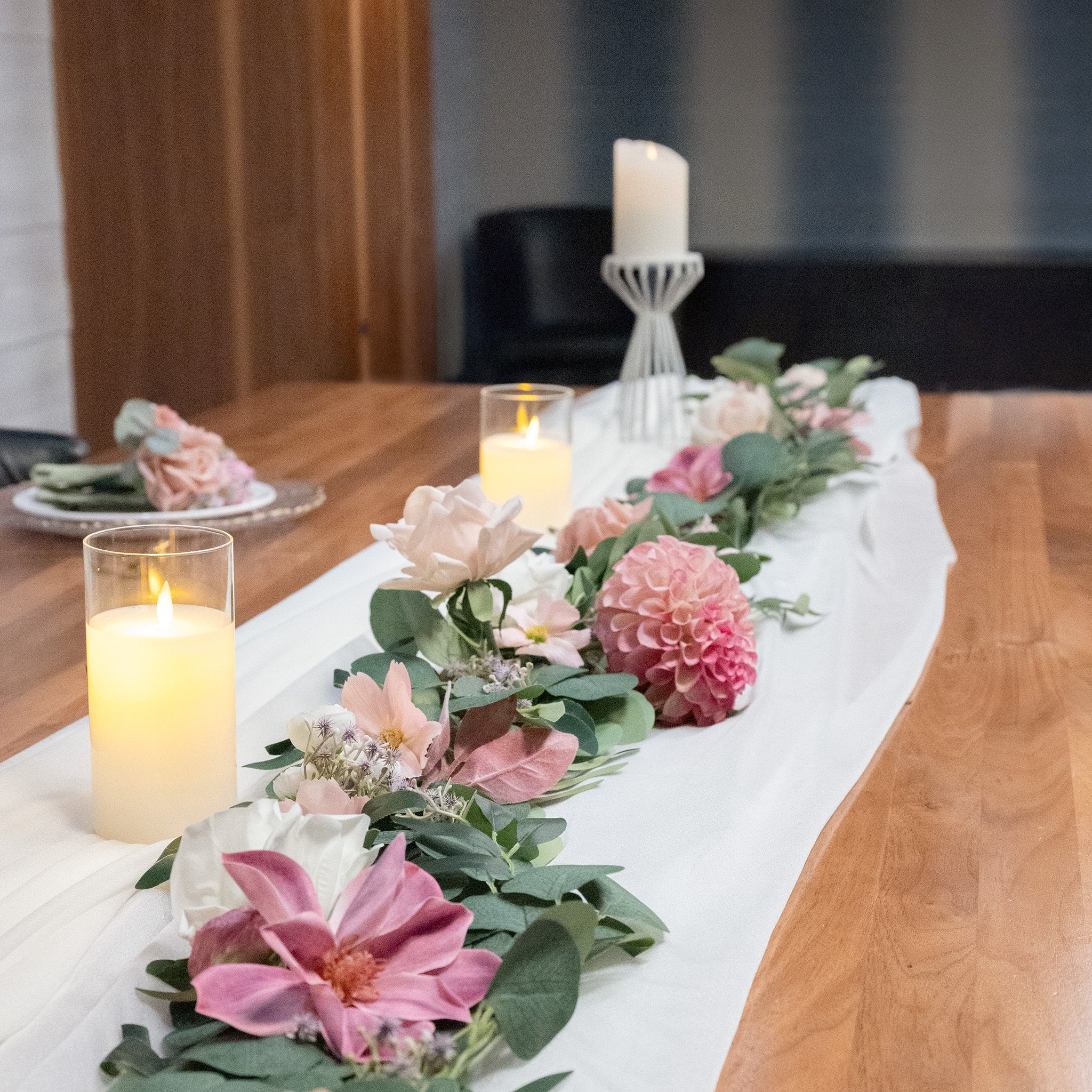 Plum Bliss Sweetheart Table Garland - Clearance For Sale