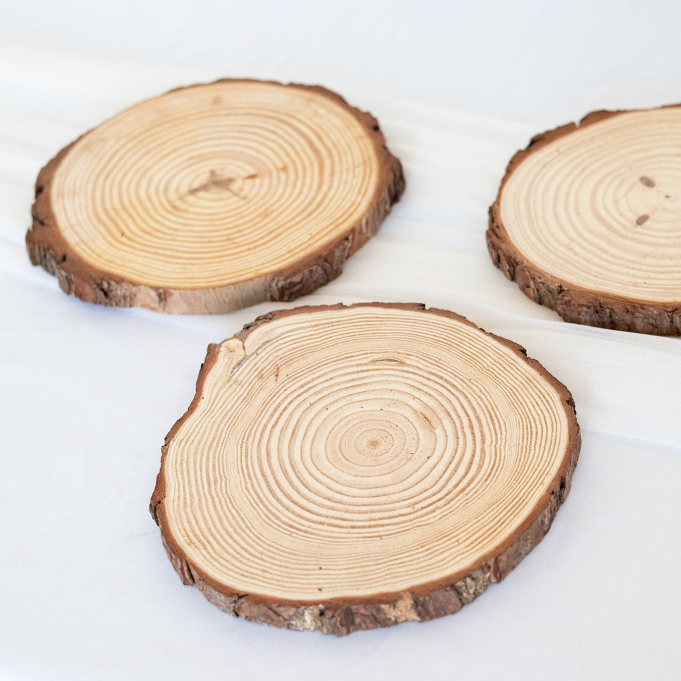 Natural Wood Slice Centerpiece