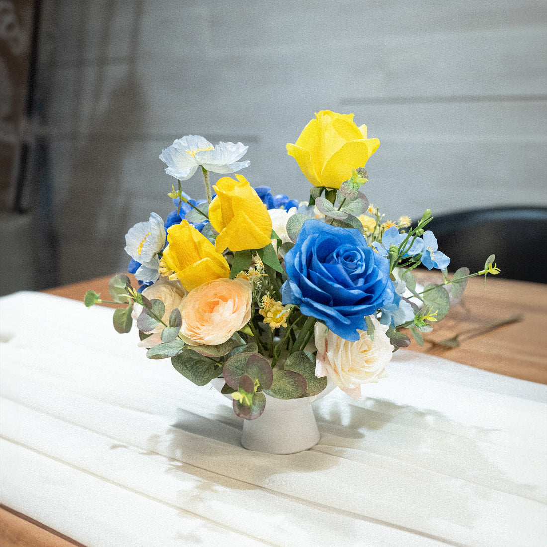 Elegant Blue Flower Centerpiece
