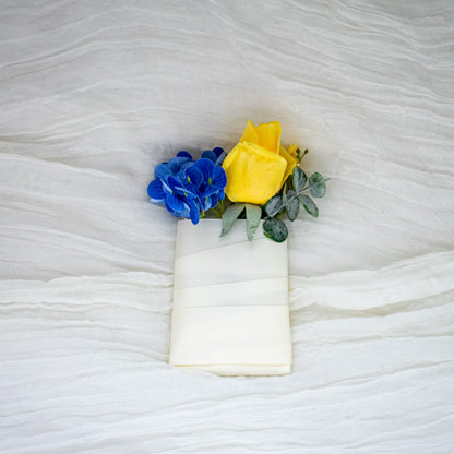 Seaside Breeze Groomsmen Boutonniere