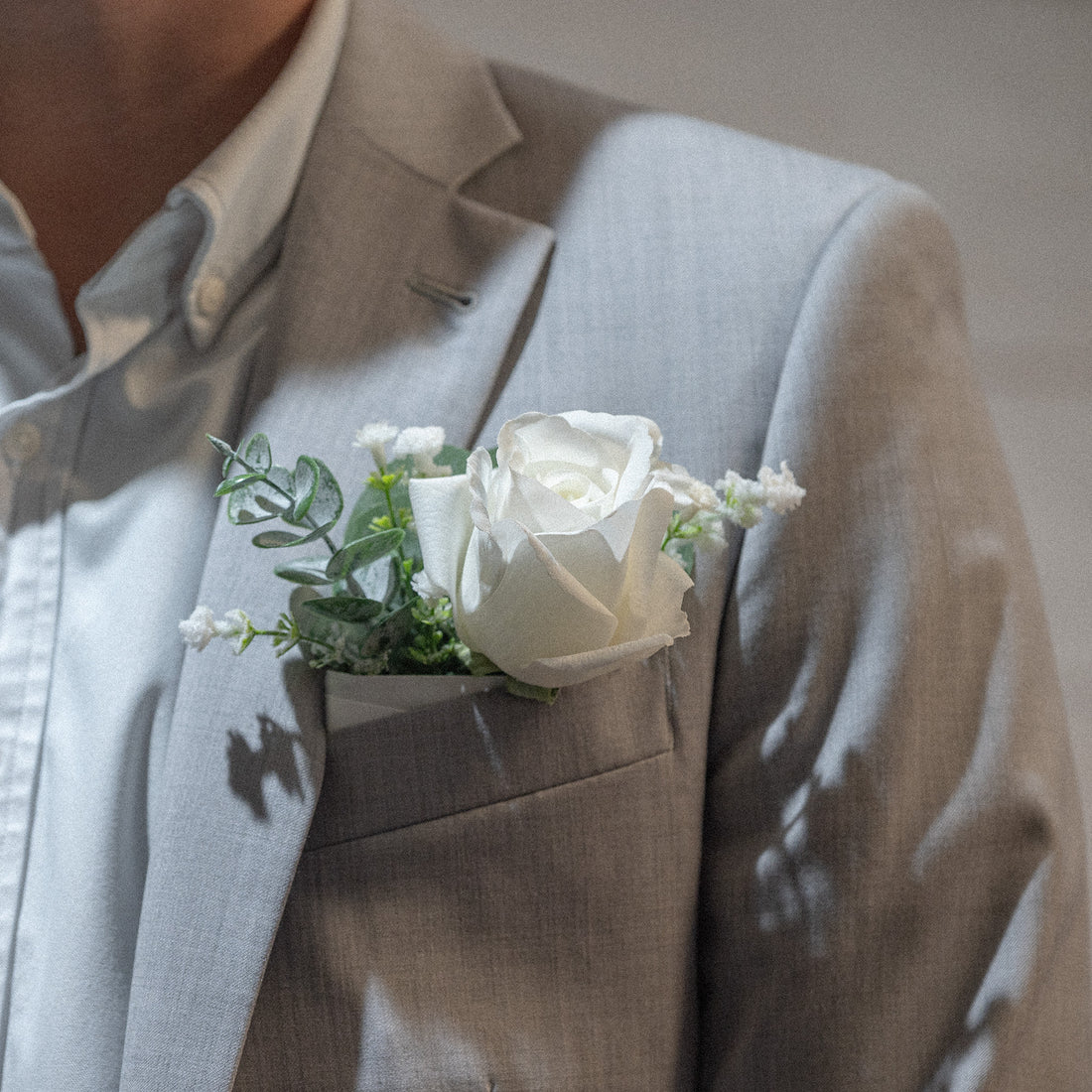 Ivory Dreams Groomsmen Boutonniere