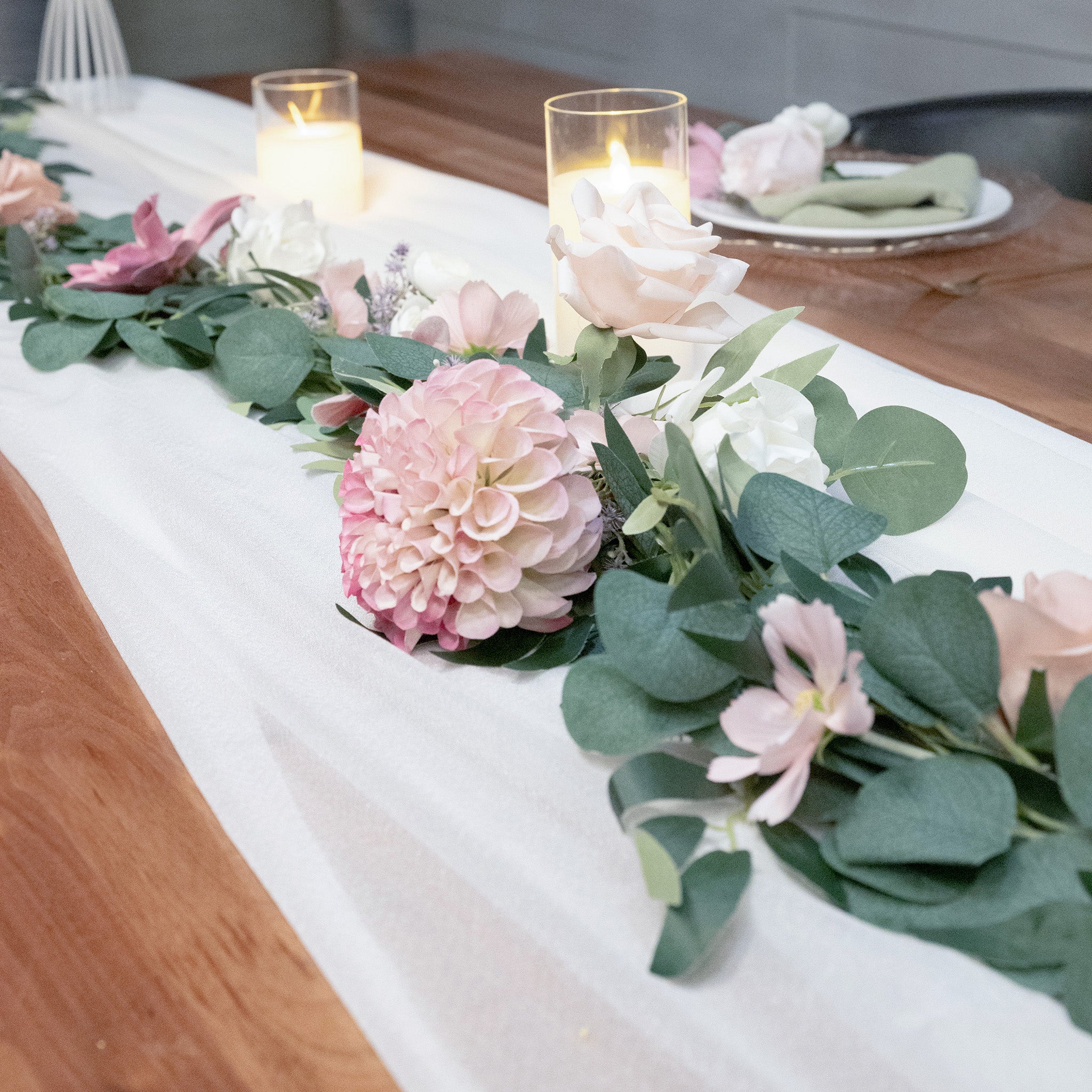 Plum Bliss Sweetheart Table Garland