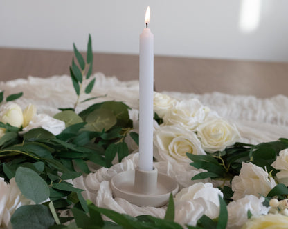 Grey porcelain candle holder - Clearance For Sale