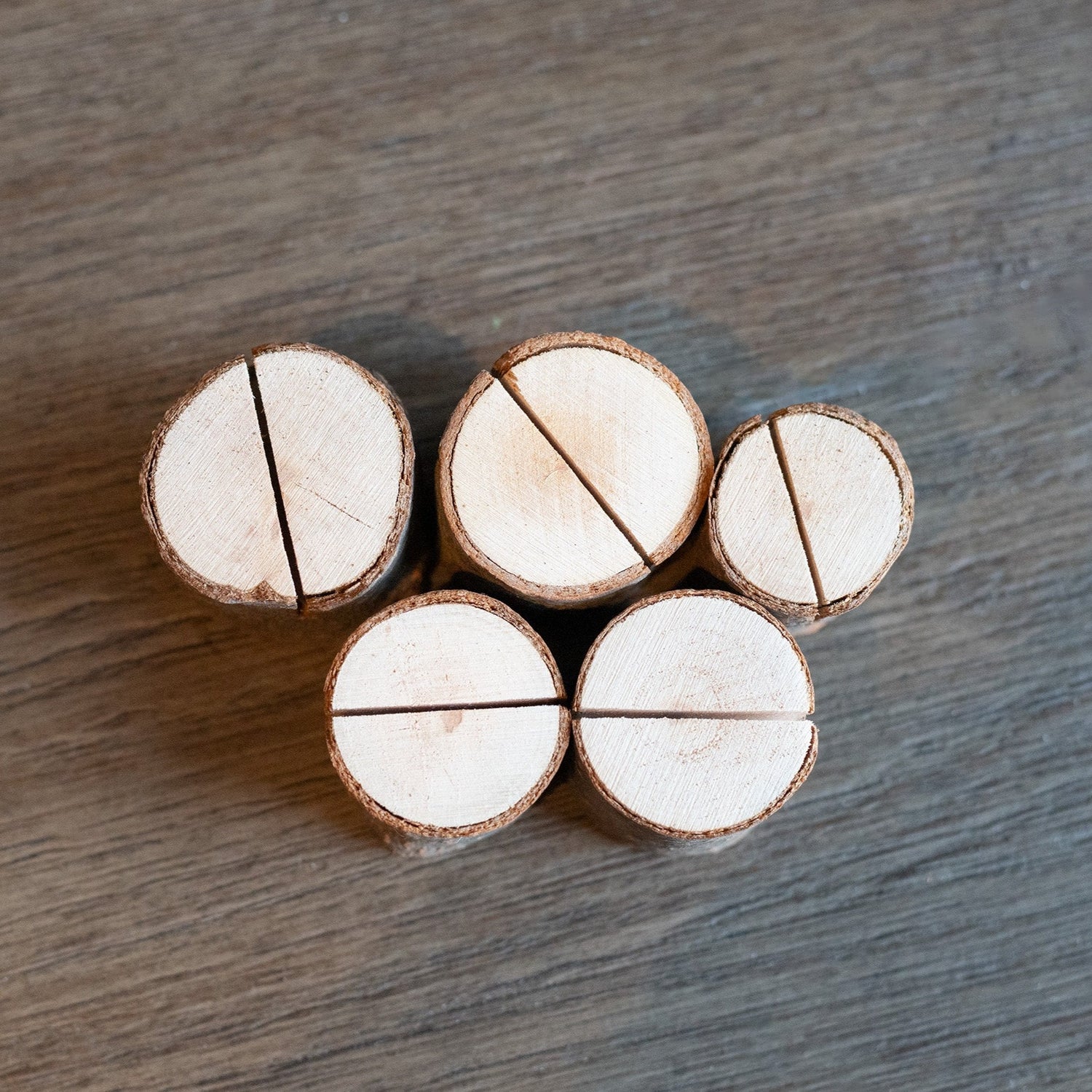 Wood Table Card Holders