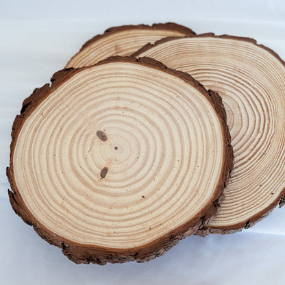 Natural Wood Slice Centerpiece